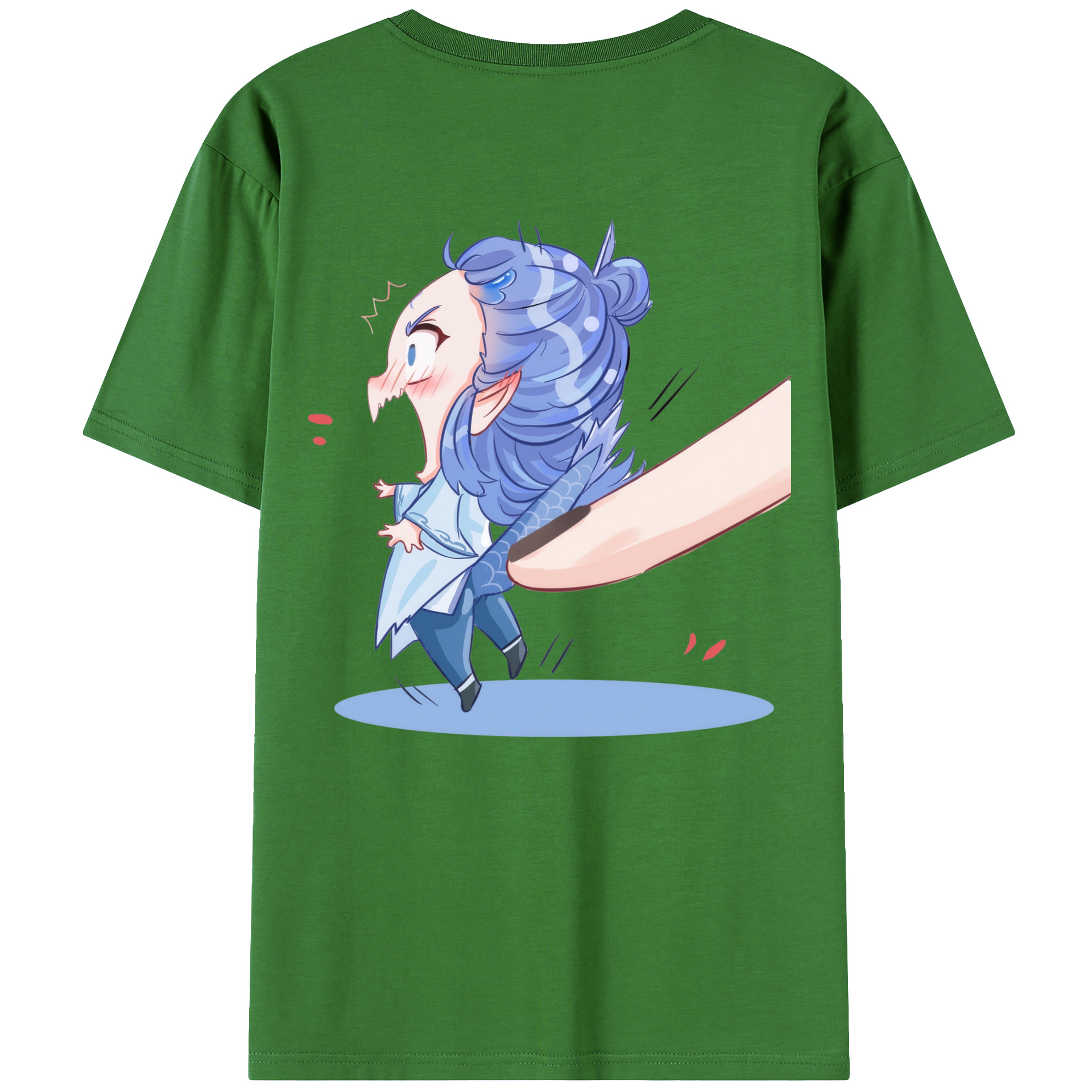 （画像用） Ne Zha 2 ナタ 魔童の大暴れ レディース半袖Tシャツ(バックプリント)